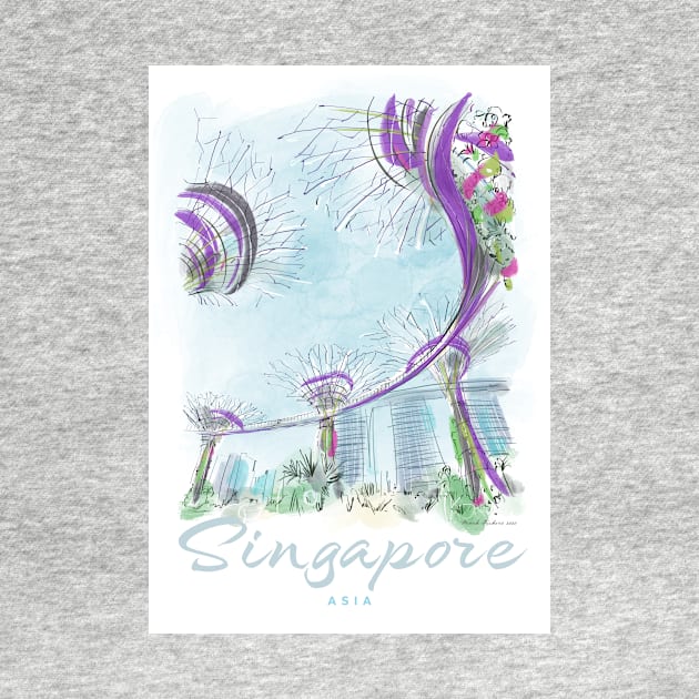 Singapore Gardens by the Bay Art by markvickers41